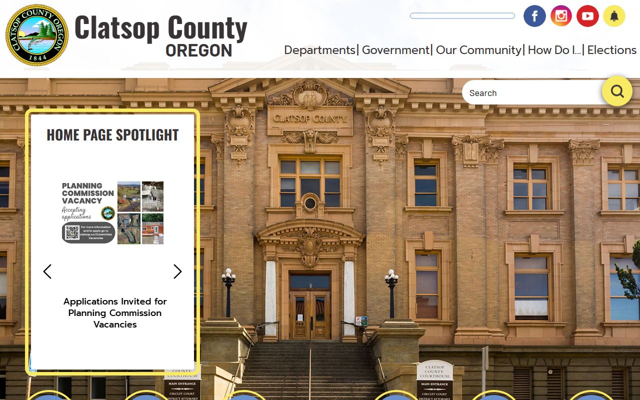 Clatsop County property records government website