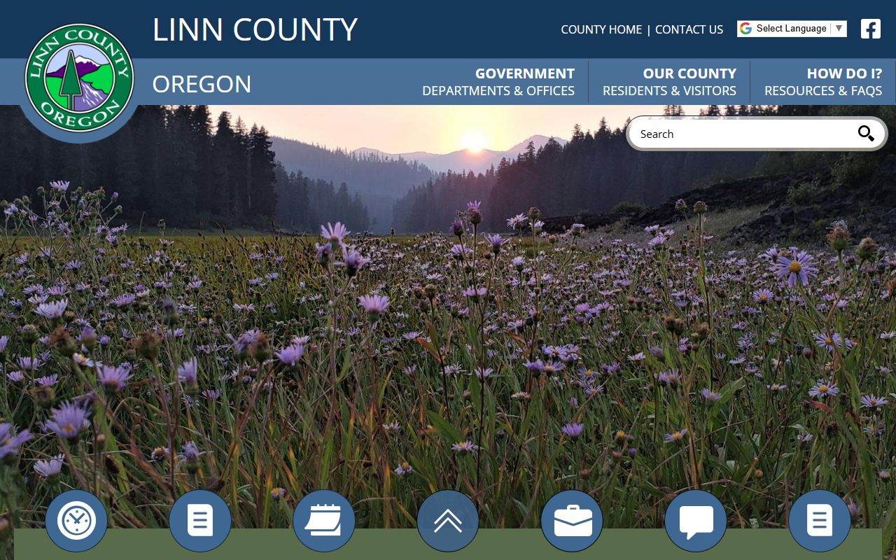 Linn County government website for property records in Albany Oregon