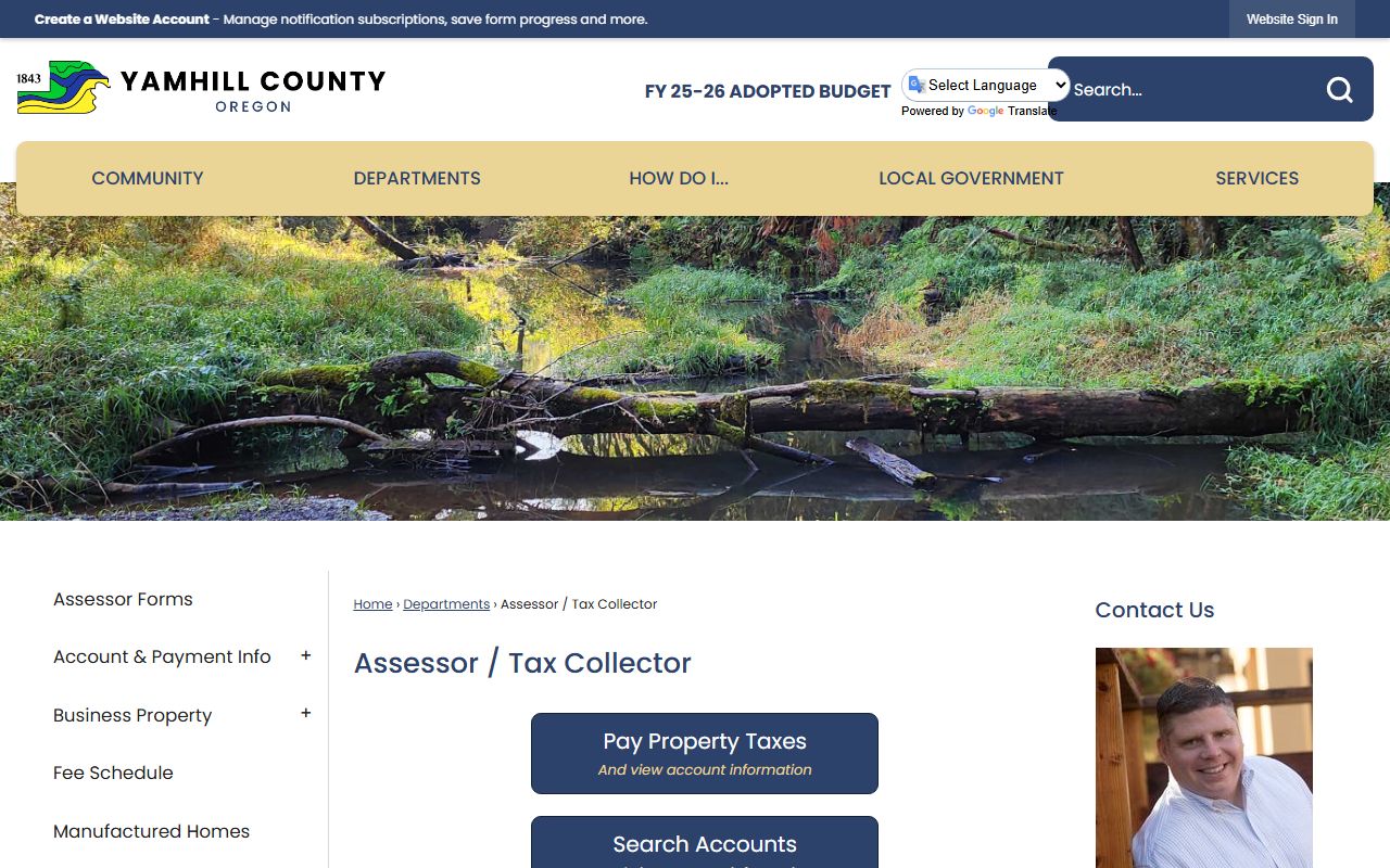 Yamhill County property records assessor website