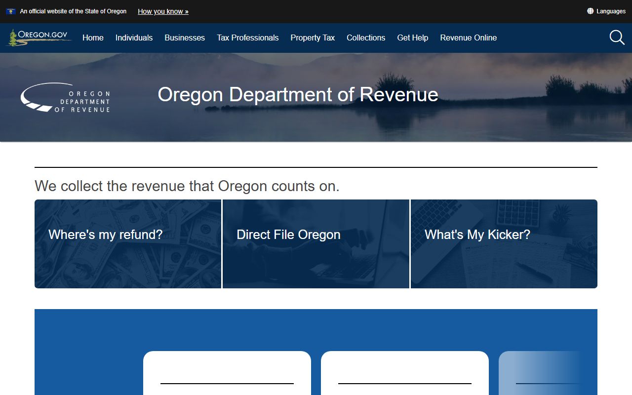 Oregon Department of Revenue property records oversight